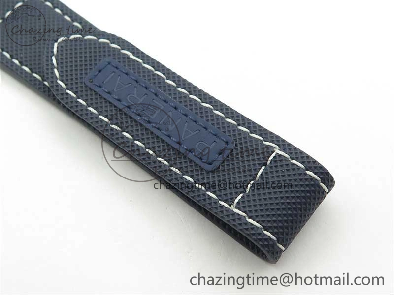 PAM 1117 Ti Case VSF 1:1 Best Edition Blue Dial on Blue Sportech Strap P.9010 Clone (Free Leather Strap)