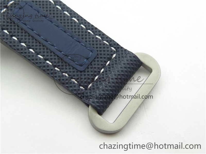 PAM 1117 Ti Case VSF 1:1 Best Edition Blue Dial on Blue Sportech Strap P.9010 Clone (Free Leather Strap)
