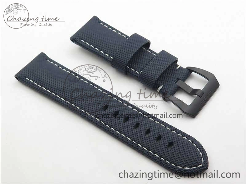 PAM 1117 Ti Case VSF 1:1 Best Edition Blue Dial on Blue Sportech Strap P.9010 Clone (Free Leather Strap)