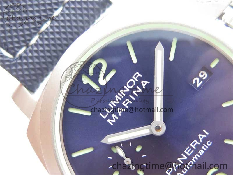 PAM 1117 Ti Case VSF 1:1 Best Edition Blue Dial on Blue Sportech Strap P.9010 Clone (Free Leather Strap)