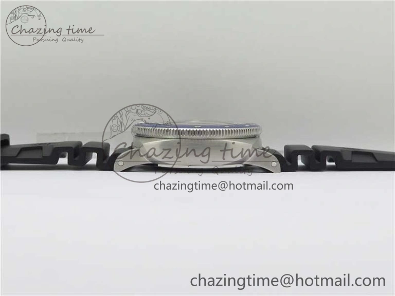 PAM 1209 42mm VSF  Blue Ceramic Bezel 1:1 Best Edition Black Dial on Rubber Strap P.9010 Clone