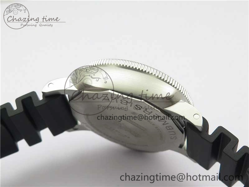PAM 1209 42mm VSF  Blue Ceramic Bezel 1:1 Best Edition Black Dial on Rubber Strap P.9010 Clone