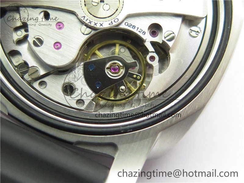 PAM 1209 42mm VSF  Blue Ceramic Bezel 1:1 Best Edition Black Dial on Rubber Strap P.9010 Clone