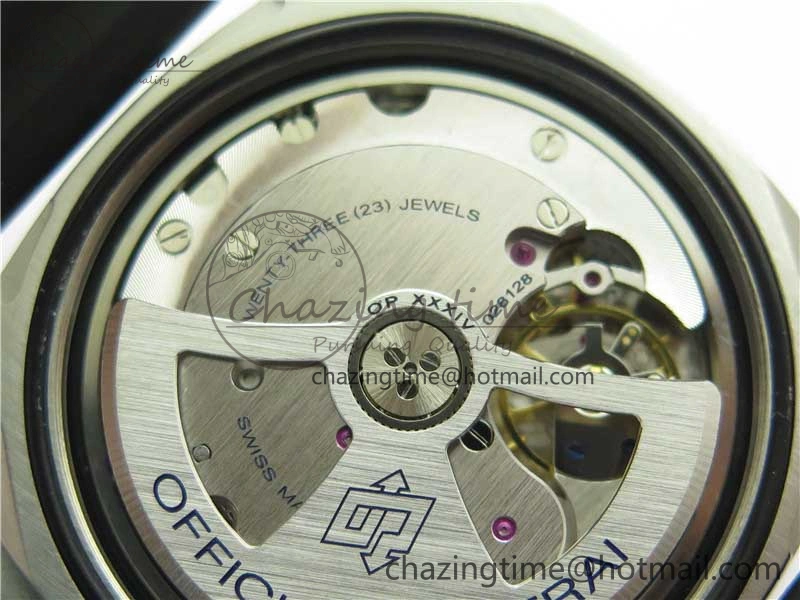 PAM 1209 42mm VSF  Blue Ceramic Bezel 1:1 Best Edition Black Dial on Rubber Strap P.9010 Clone