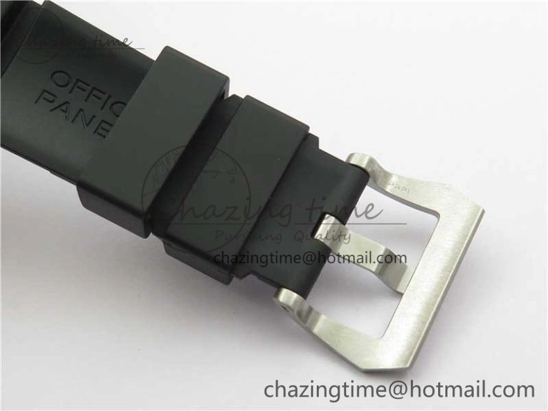 PAM 1209 42mm VSF  Blue Ceramic Bezel 1:1 Best Edition Black Dial on Rubber Strap P.9010 Clone