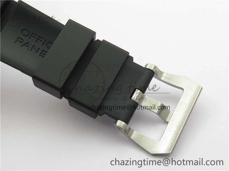 PAM 1209 42mm VSF  Blue Ceramic Bezel 1:1 Best Edition Black Dial on Rubber Strap P.9010 Clone