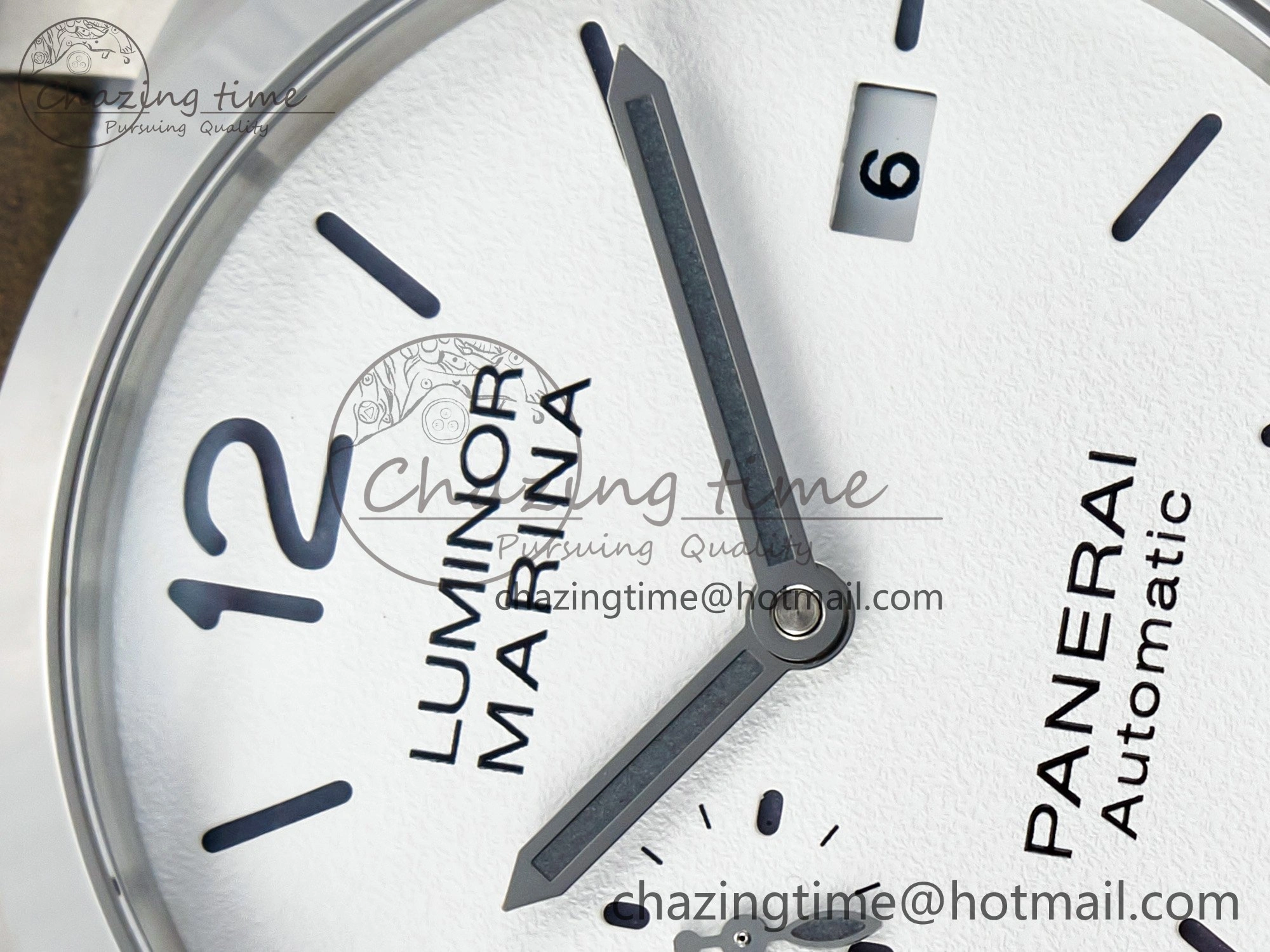 PAM 1314 TTF 1:1 Best Edition White Dial on Gray Asso Strap P.9010