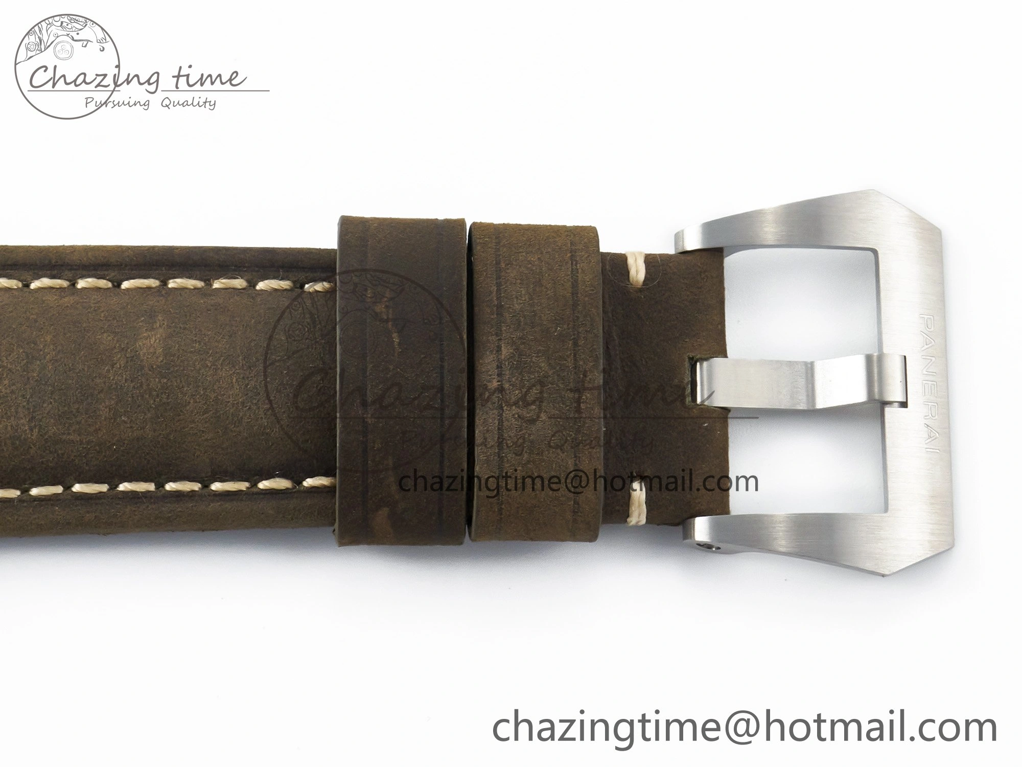 PAM 1314 TTF 1:1 Best Edition White Dial on Gray Asso Strap P.9010