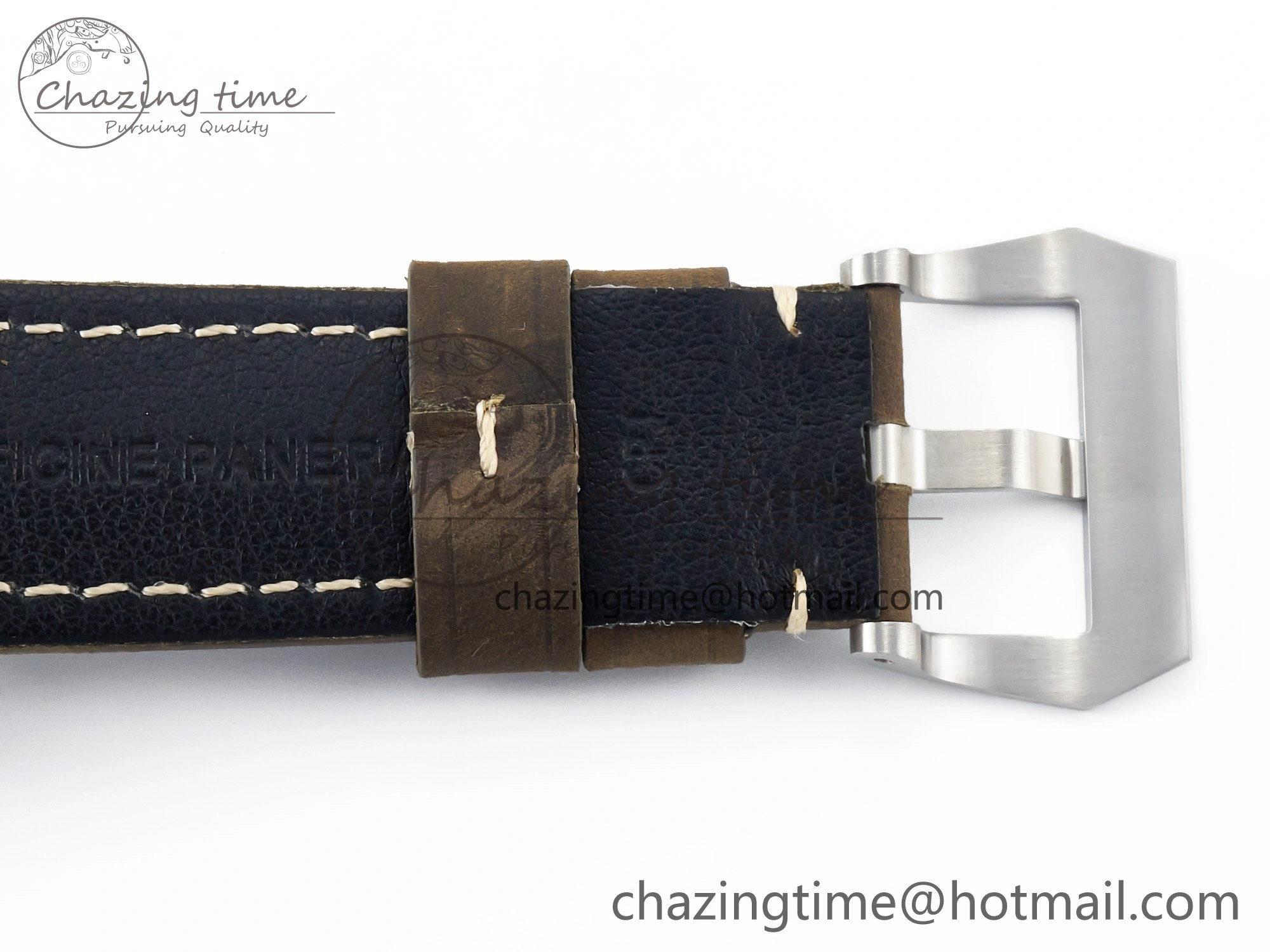 PAM 1314 TTF 1:1 Best Edition White Dial on Gray Asso Strap P.9010