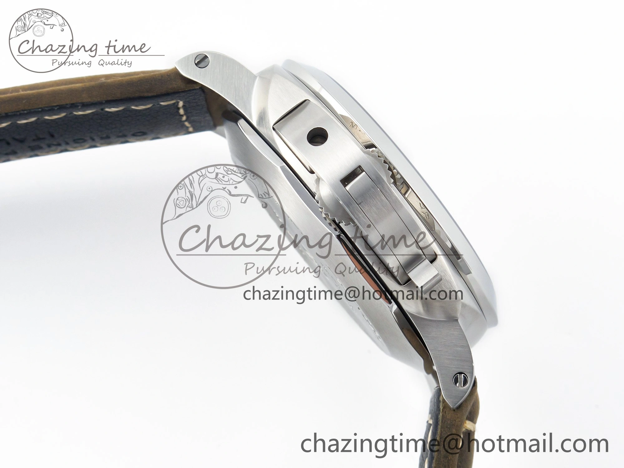 PAM 1314 TTF 1:1 Best Edition White Dial on Gray Asso Strap P.9010