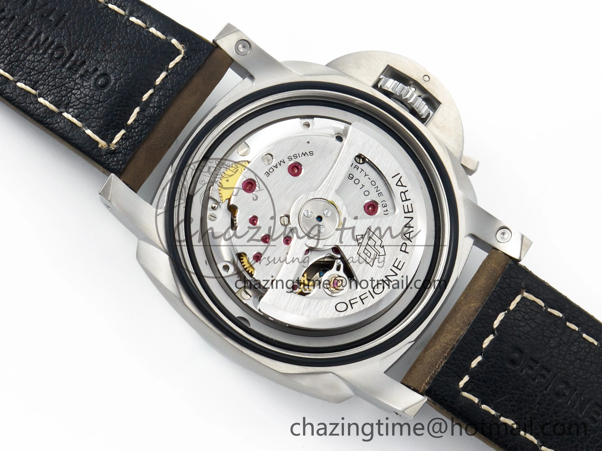 PAM 1314 TTF 1:1 Best Edition White Dial on Gray Asso Strap P.9010