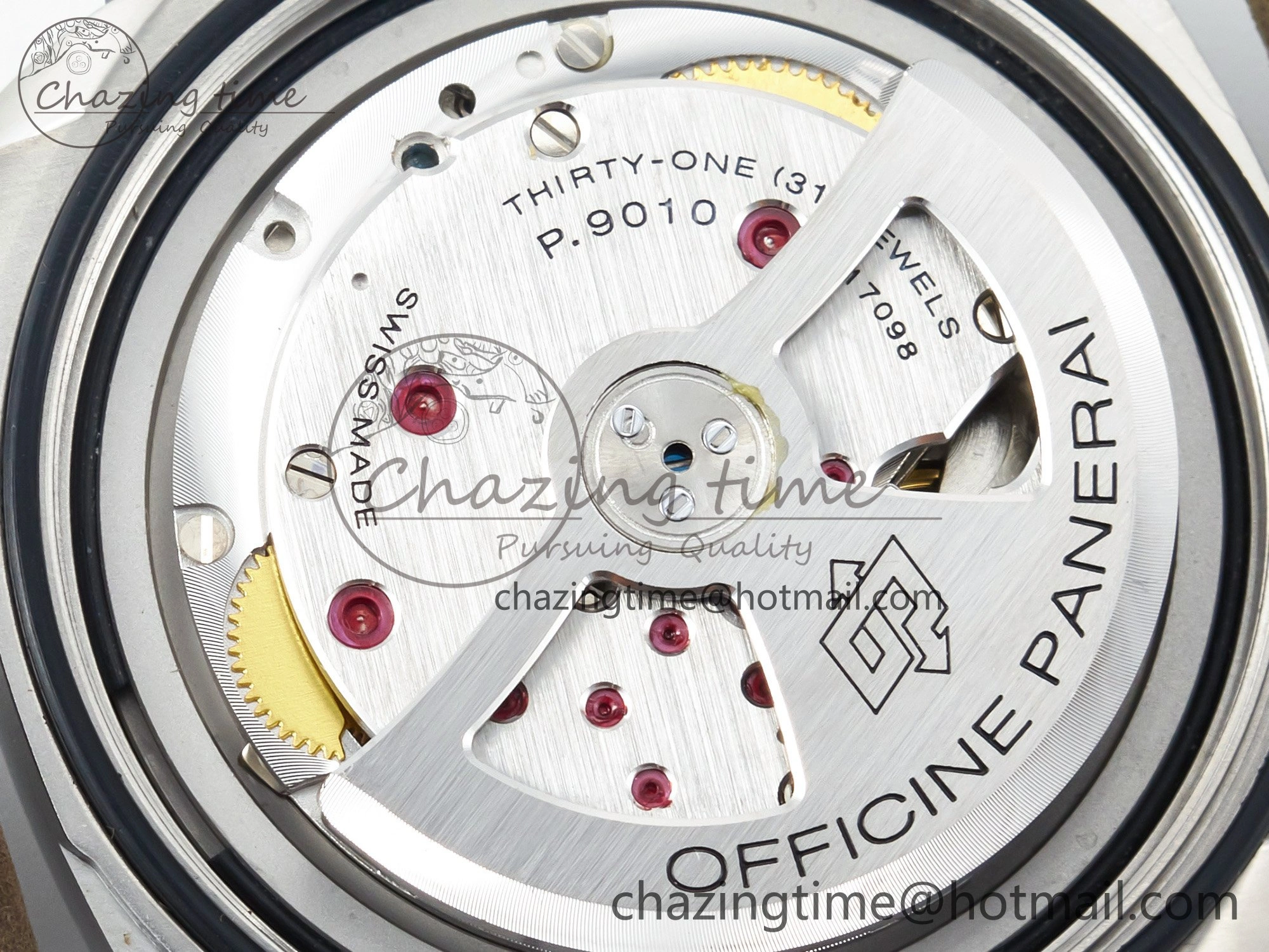 PAM 1314 TTF 1:1 Best Edition White Dial on Gray Asso Strap P.9010