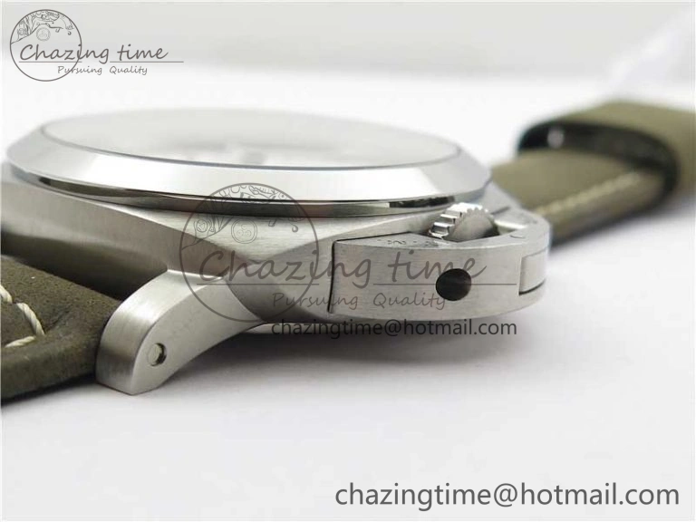 PAM 1314 VSF 1:1 Best Edition White Dial on Gray Asso Strap P.9010 Clone