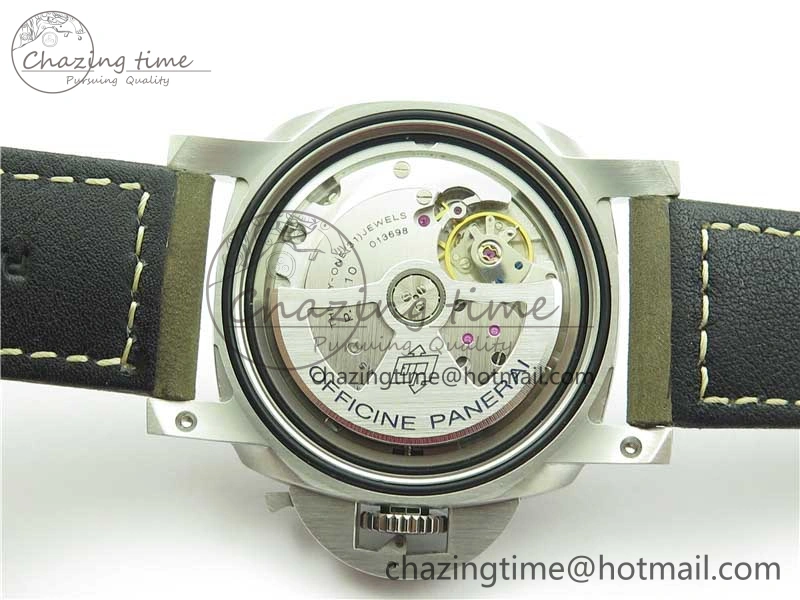 PAM 1314 VSF 1:1 Best Edition White Dial on Gray Asso Strap P.9010 Clone