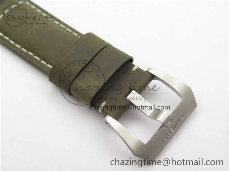 PAM 1314 VSF 1:1 Best Edition White Dial on Gray Asso Strap P.9010 Clone