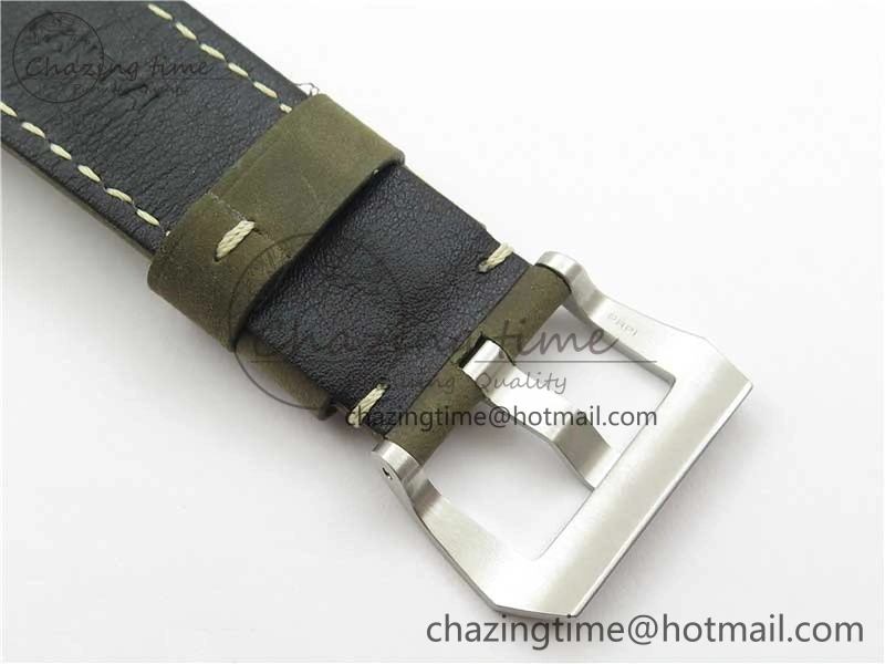 PAM 1314 VSF 1:1 Best Edition White Dial on Gray Asso Strap P.9010 Clone