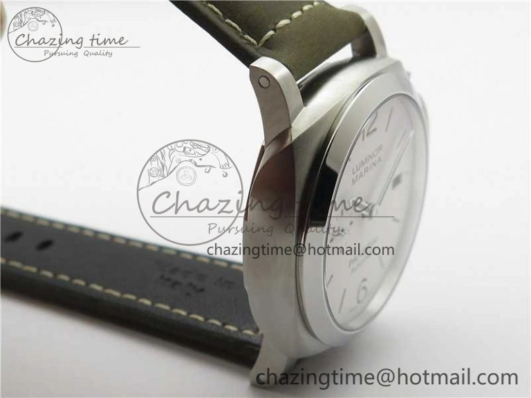 PAM 1314 VSF 1:1 Best Edition White Dial on Gray Asso Strap P.9010 Clone