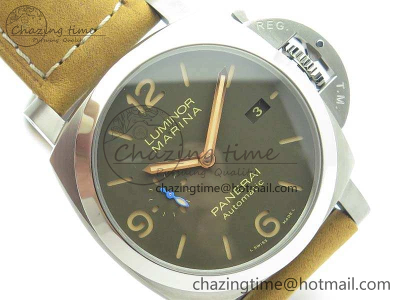 PAM 1351 S ZF 1:1 Best Edition Gray Dial On Asso Strap ZFP9010