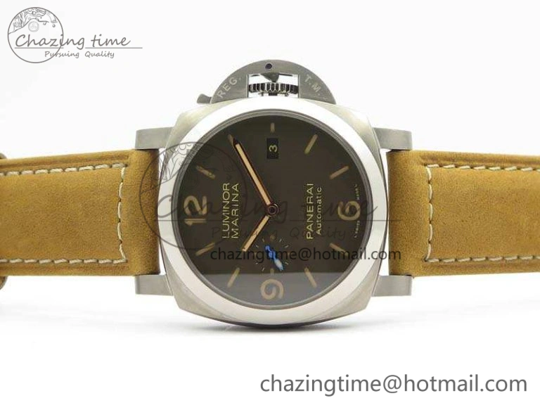 PAM 1351 S ZF 1:1 Best Edition Gray Dial On Asso Strap ZFP9010