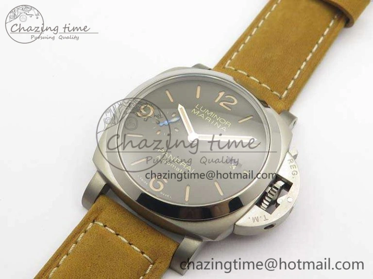 PAM 1351 S ZF 1:1 Best Edition Gray Dial On Asso Strap ZFP9010