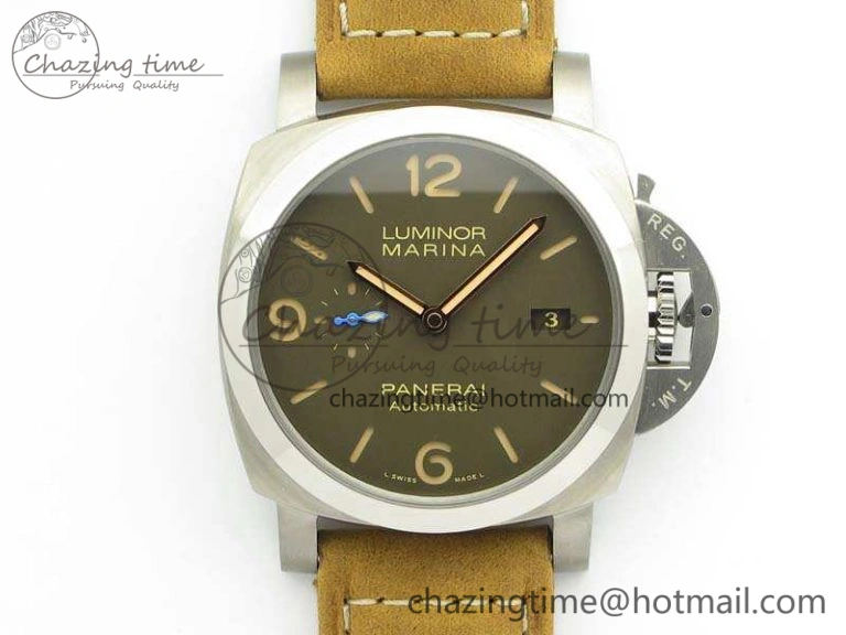 PAM 1351 S ZF 1:1 Best Edition Gray Dial On Asso Strap ZFP9010