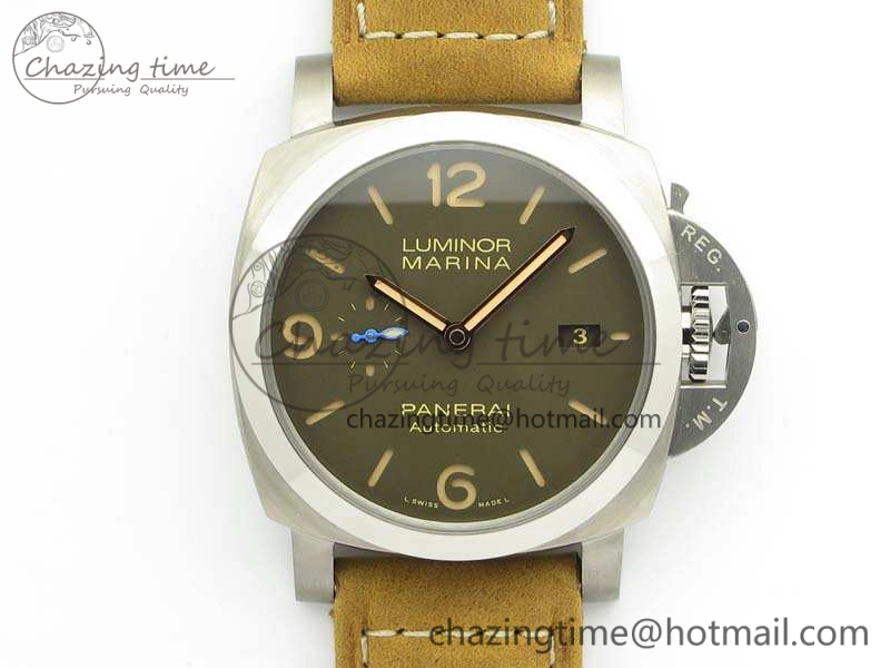 PAM 1351 S ZF 1:1 Best Edition Gray Dial On Asso Strap ZFP9010
