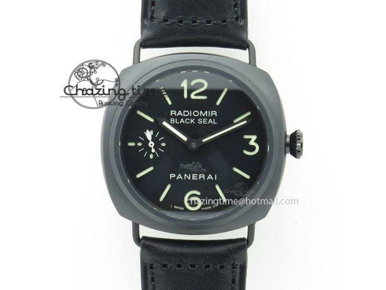 PAM 292J 1:1 H Maker Latest Version on Black Leather Strap