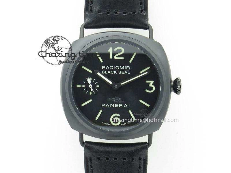 PAM 292J 1:1 H Maker Latest Version on Black Leather Strap