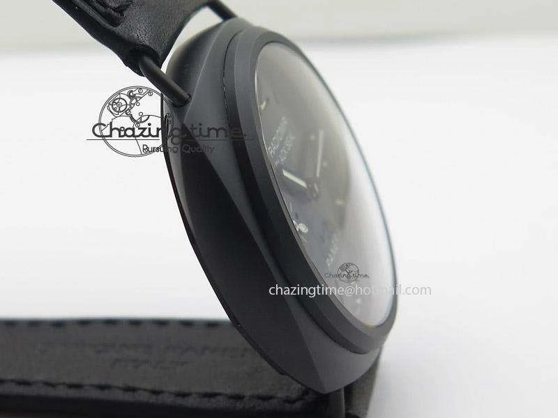 PAM 292J 1:1 H Maker Latest Version on Black Leather Strap