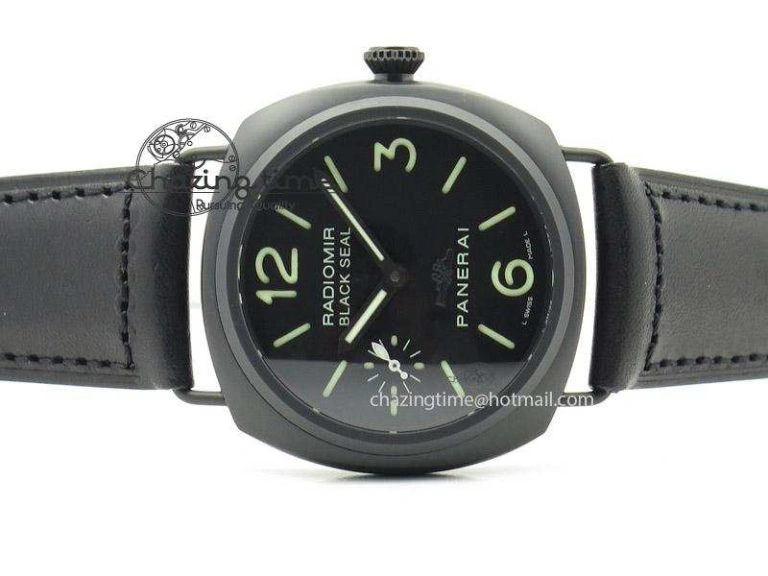 PAM 292J 1:1 H Maker Latest Version on Black Leather Strap