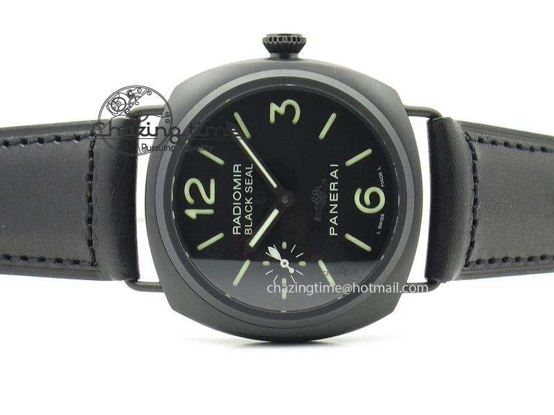 PAM 292J 1:1 H Maker Latest Version on Black Leather Strap