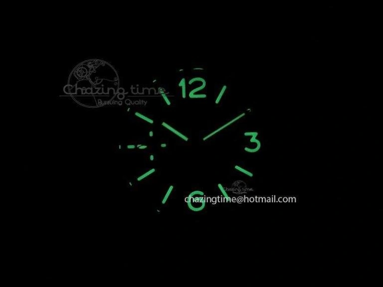 PAM 292J Real Ceramic ZF 1:1 Best Edition On Black Leather Strap A6497