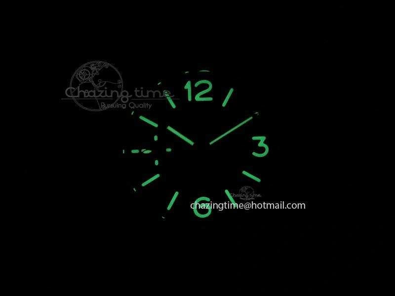 PAM 292J Real Ceramic ZF 1:1 Best Edition On Black Leather Strap A6497