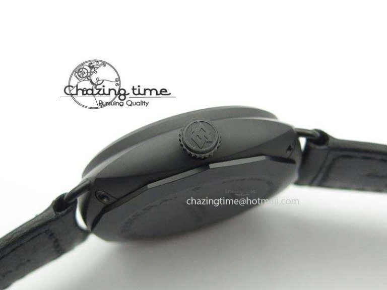 PAM 292J Real Ceramic ZF 1:1 Best Edition On Black Leather Strap A6497