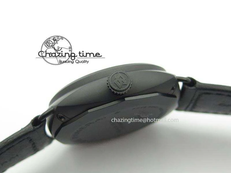 PAM 292J Real Ceramic ZF 1:1 Best Edition On Black Leather Strap A6497