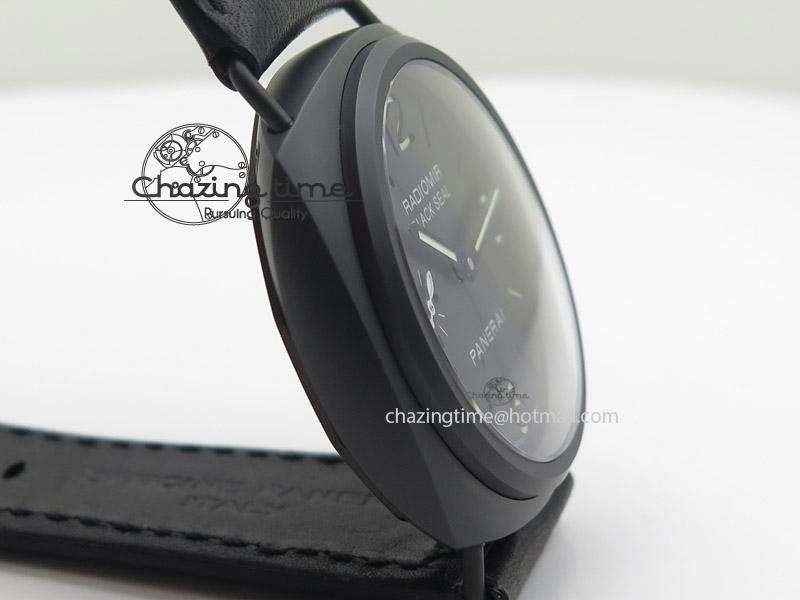 PAM 292M 1:1 H Maker Latest Version on Black Leather Strap