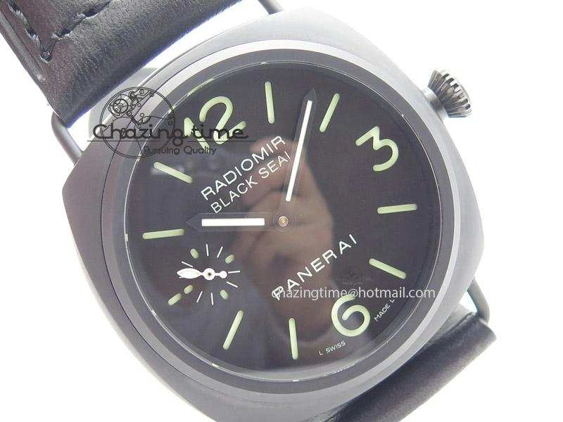 PAM 292M 1:1 H Maker Latest Version on Black Leather Strap
