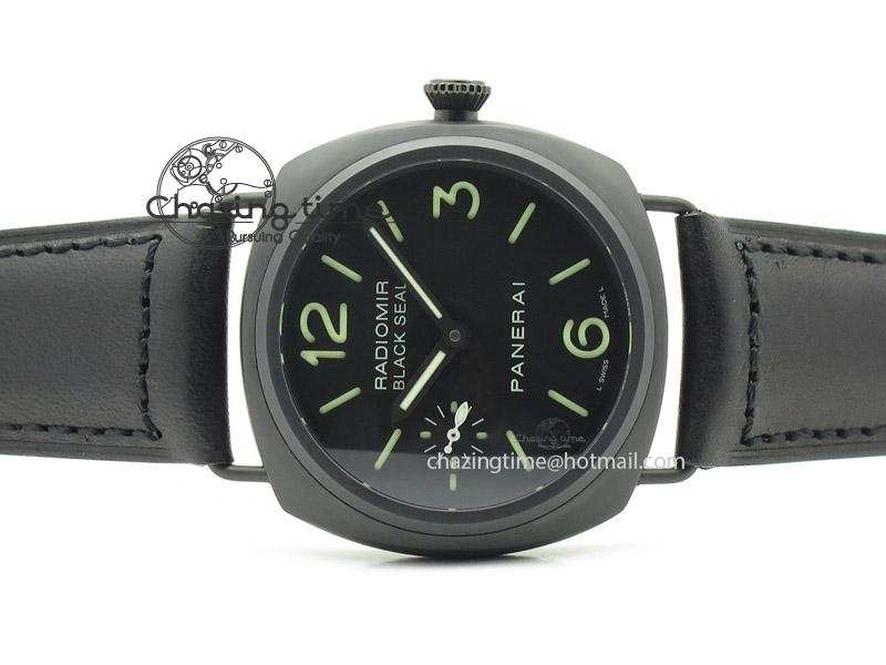 PAM 292M 1:1 H Maker Latest Version on Black Leather Strap