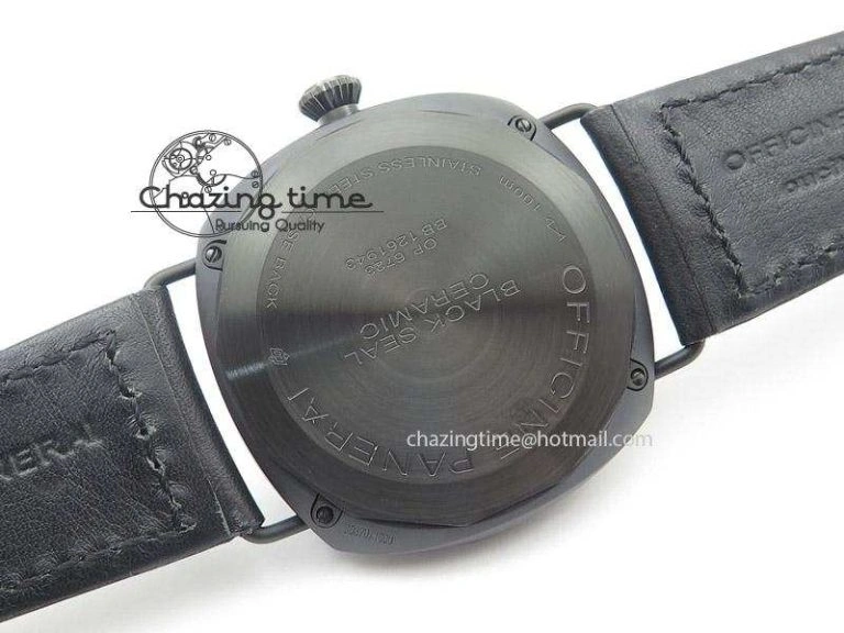 PAM 292M 1:1 H Maker Latest Version on Black Leather Strap