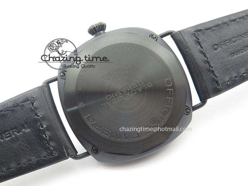 PAM 292M 1:1 H Maker Latest Version on Black Leather Strap