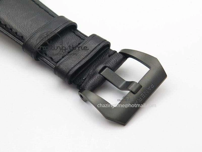 PAM 292M 1:1 H Maker Latest Version on Black Leather Strap