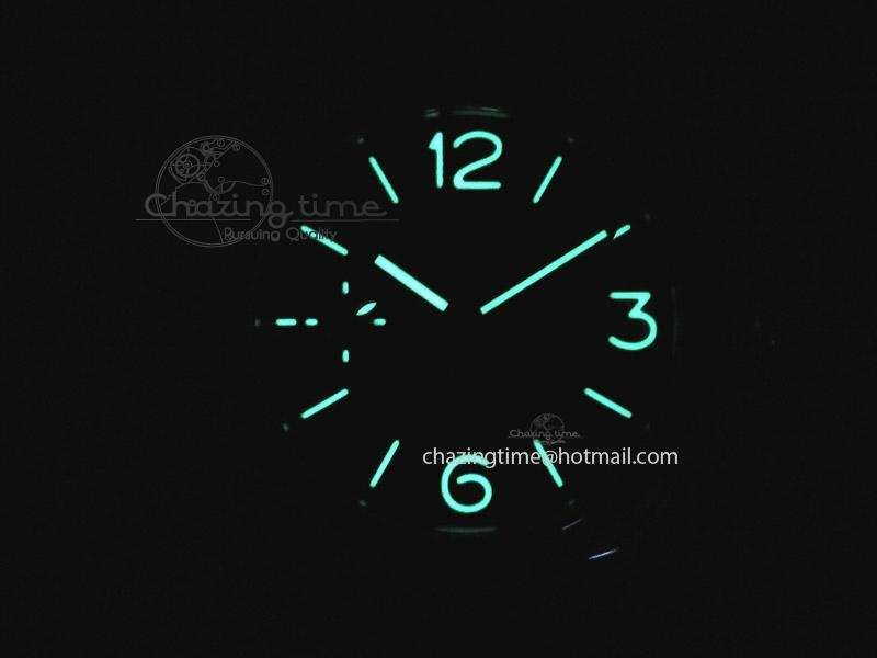 PAM 380 SS Black Dial on Black Leather Strap A6497 H-Maker
