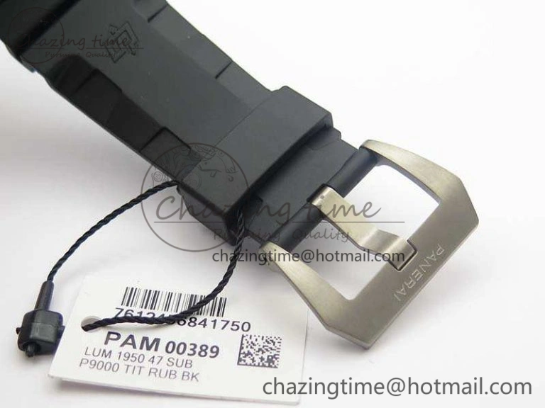 PAM 389 O VSF 1:1 Best Edition On Rubber Strap P.9000 Super Clone (Free Nylon Strap) V2