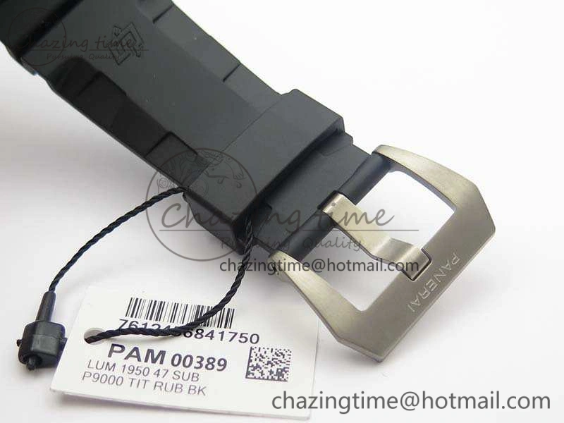 PAM 389 O VSF 1:1 Best Edition On Rubber Strap P.9000 Super Clone (Free Nylon Strap) V2