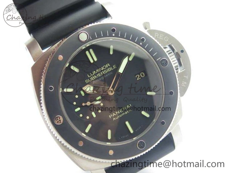 PAM 389 O VSF 1:1 Best Edition On Rubber Strap P.9000 Super Clone (Free Nylon Strap) V2