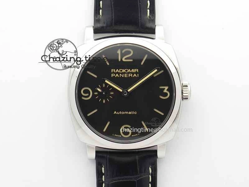 PAM 572 Q Radiomir 1940 SF 1:1 Best Edition On Black Leather Strap P.4000 Super Clone