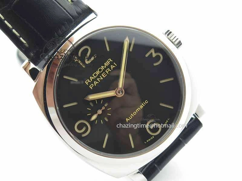 PAM 572 Q Radiomir 1940 SF 1:1 Best Edition On Black Leather Strap P.4000 Super Clone