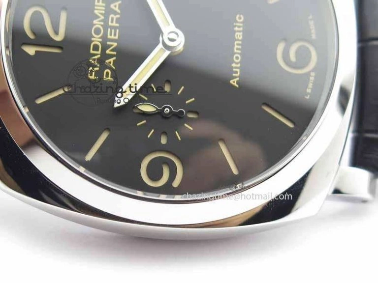 PAM 572 Q Radiomir 1940 SF 1:1 Best Edition On Black Leather Strap P.4000 Super Clone
