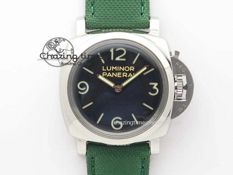 PAM 606 Q “Hong Kong” ZF Best Edition Black Dial On Green Nylon Strap P.3000 Super Clone