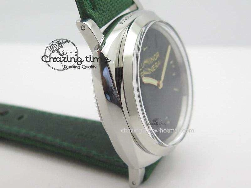 PAM 606 Q “Hong Kong” ZF Best Edition Black Dial On Green Nylon Strap P.3000 Super Clone